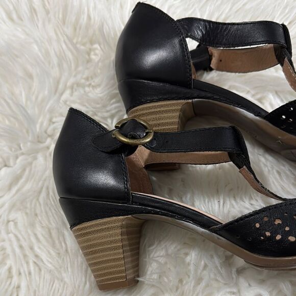 PIKOLINOS Leather Elegant Black T-Strap Women's Shoes Size 42 - Picture 11 of 11